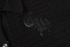 Chrome Hearts Gothic Cross Knit Cardigan - Black Grey Streetwear Jacket 904